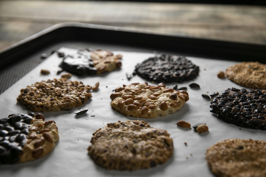 tray full of cookies