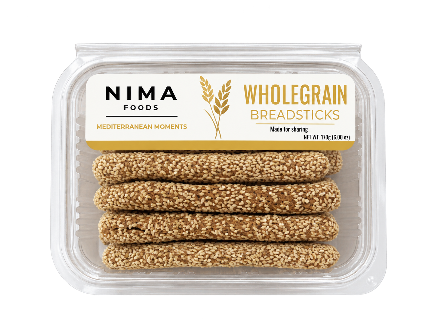 NIMA Foods Wholegrain Breadsticks PET Pack